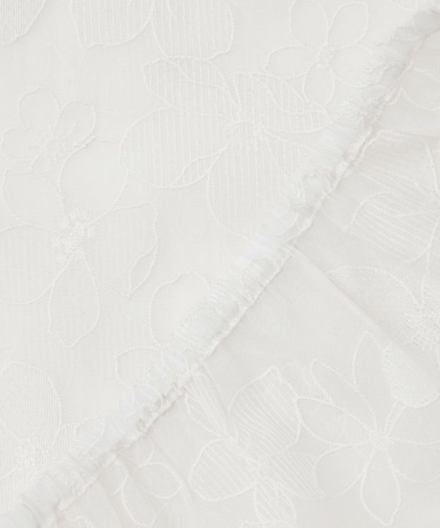 23区 【R(アール)】エンブロイダリーオーガンザ ブラウス ホワイト系