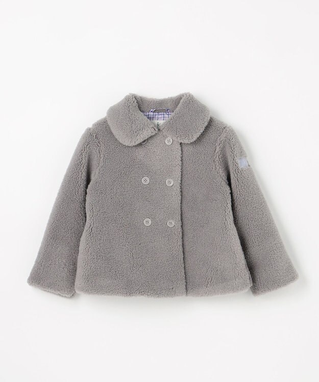 組曲 KIDS 【110-140㎝】スライバー ピーコート グレー