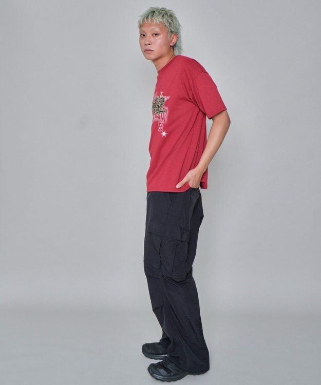 WEGO 【ユニセックス着用ITEM】パターンアップリケグラフィックT（SS） ワイン