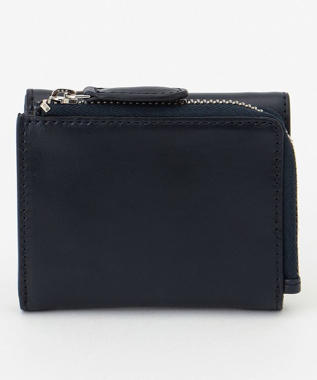 UNBILLION Otias オイルカウレザー三つ折りミニ財布 ネイビー