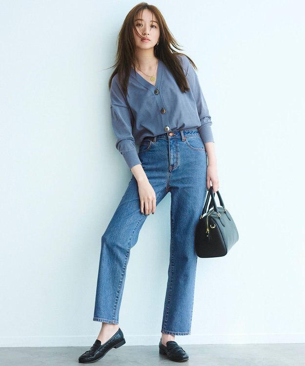 23区 キルティング ローファー ブラック系