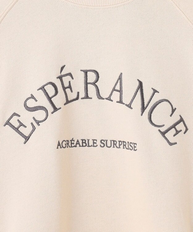 ANY 【洗濯機可】裏毛ロゴスウェット エクリュ