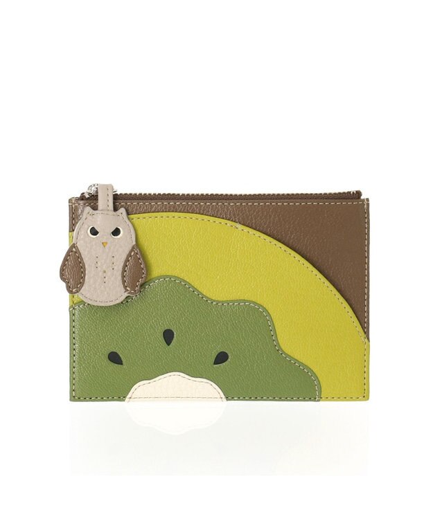 IBIZA フルータス　やぎ革　マルチケース（キウイ） 黄緑