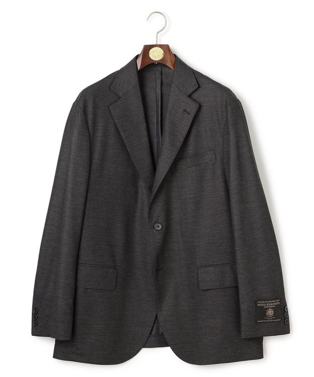 J.PRESS MEN 【KING SIZE / セットアップ対応】【J.PRESS-POOL WOOL】ジャージーセットアップ ジャケット グレー系