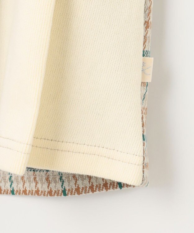 組曲 KIDS 【150-160㎝】チェック キュロット クリーム系