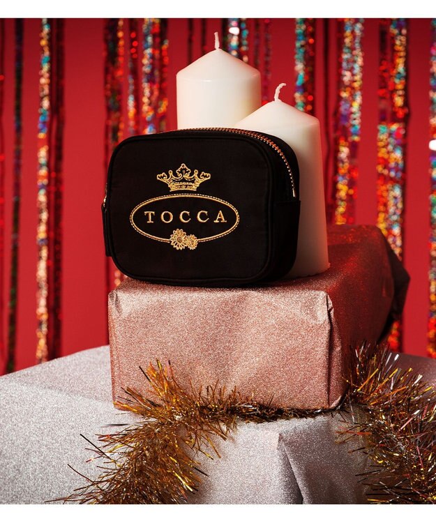 TOCCA LOGO MINI POUCH ミニポーチ ブラック系