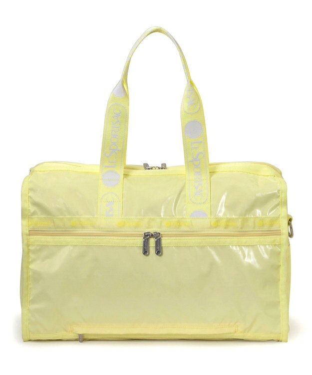 LeSportsac DELUXE MED WEEKENDER MH/ロゴジャガードライムスナイデル ロゴジャガードライムスナイデル