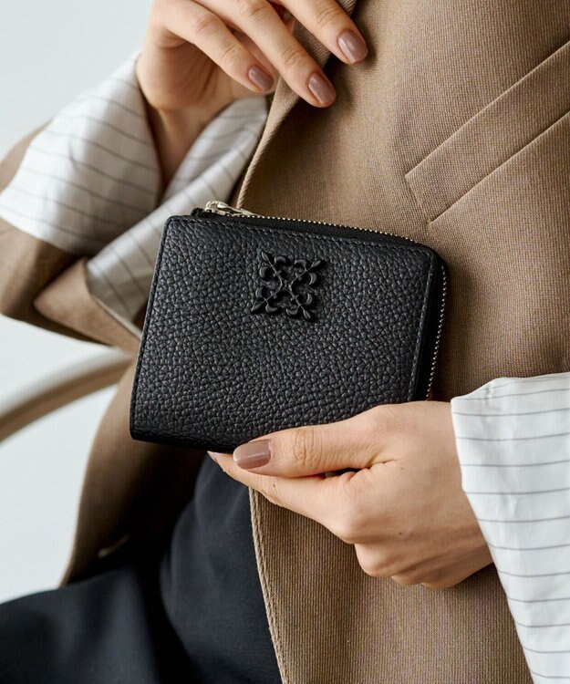 russet ＜お財布人気NO.1＞モノグラムプレートハーフウォレット(SO-376) Black2