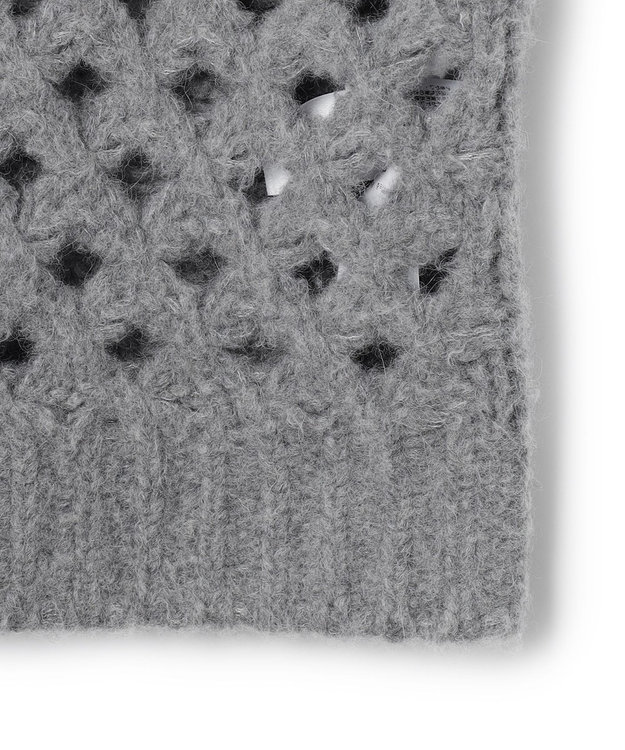 BEIGE， KOKOMO / ウールアルパカメッシュニット Md.Gray