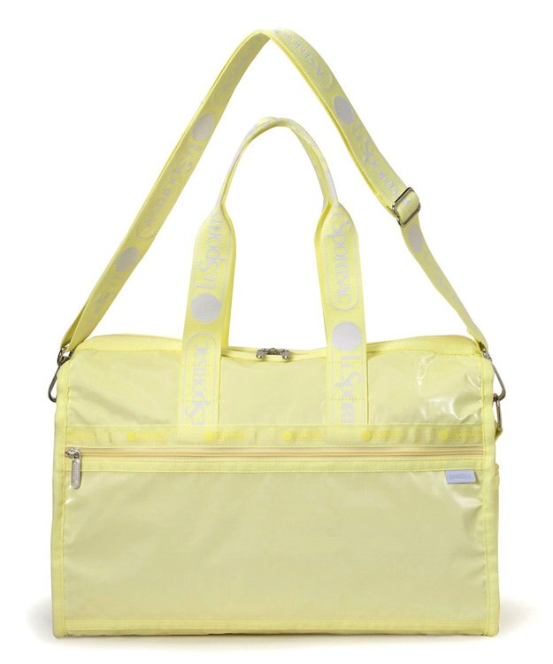 LeSportsac DELUXE MED WEEKENDER MH/ロゴジャガードライムスナイデル ロゴジャガードライムスナイデル