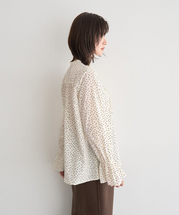 YECCA VECCA フリルデザインブラウス Off White