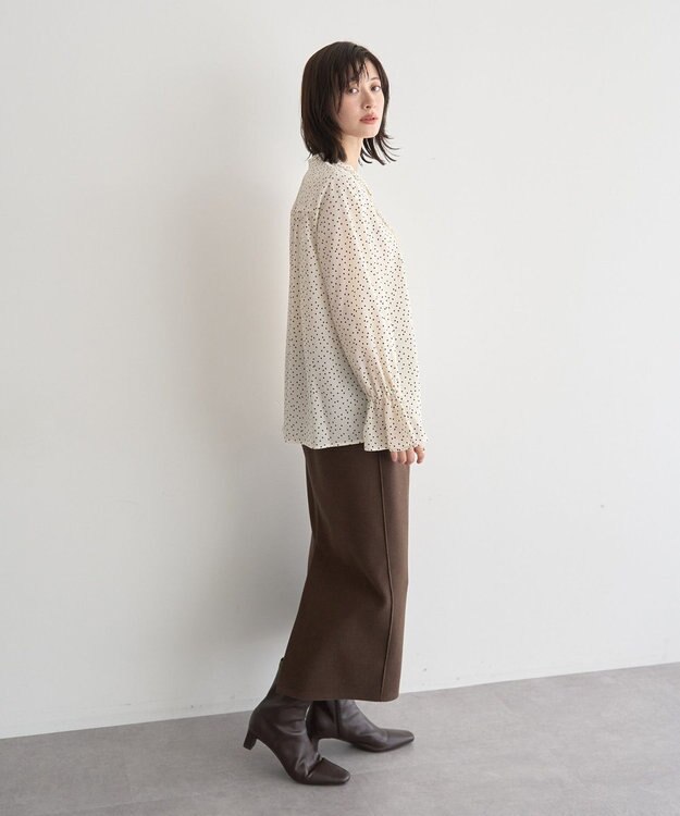 YECCA VECCA フリルデザインブラウス Off White