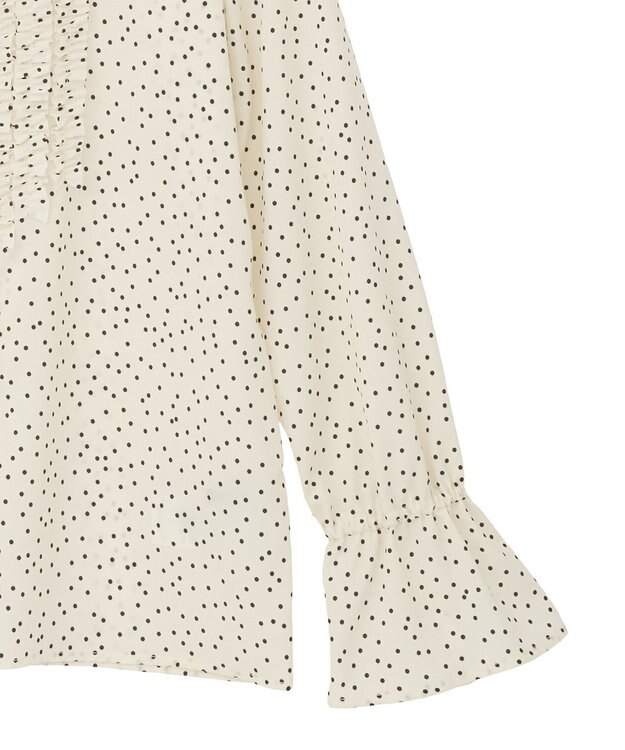 YECCA VECCA フリルデザインブラウス Off White