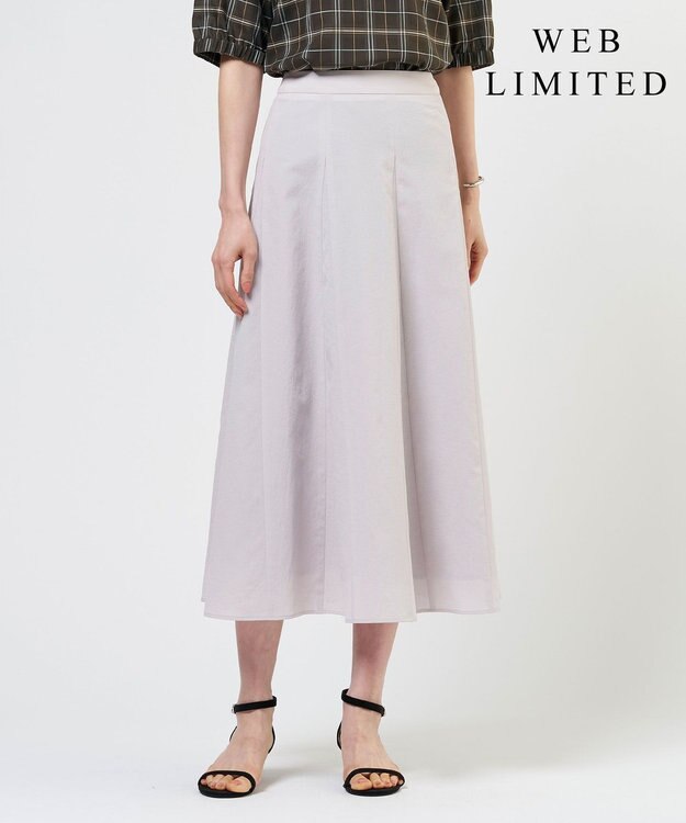 J.PRESS LADIES 【WEB限定カラーあり】アキハ BREEZE COOL フレア スカート 【WEB限定】グレージュ系