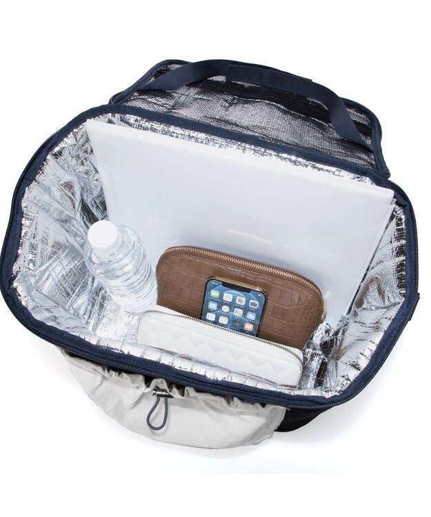 UNBILLION VERYコラボ カシュカシュ cachecache / ソフトクーラーバッグ ネイビー