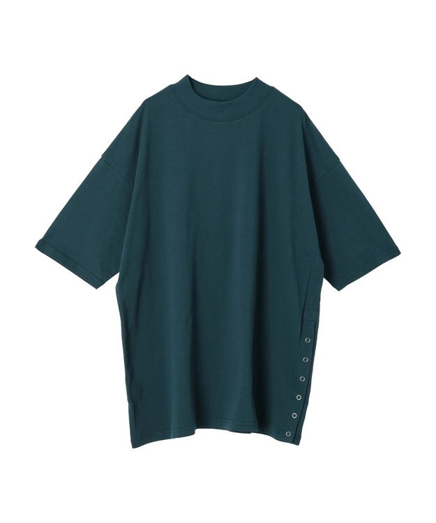 CRAFT STANDARD BOUTIQUE モックネックリングドットチュニック Green