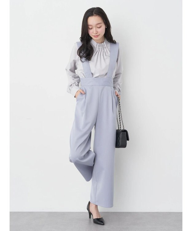 earth music&ecology ２ｗａｙハイウエストパンツ Blue