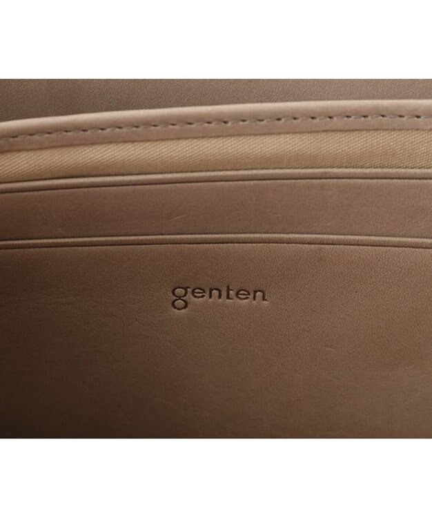 genten フレスコ　Ｌファスナー長財布 ローズグレー