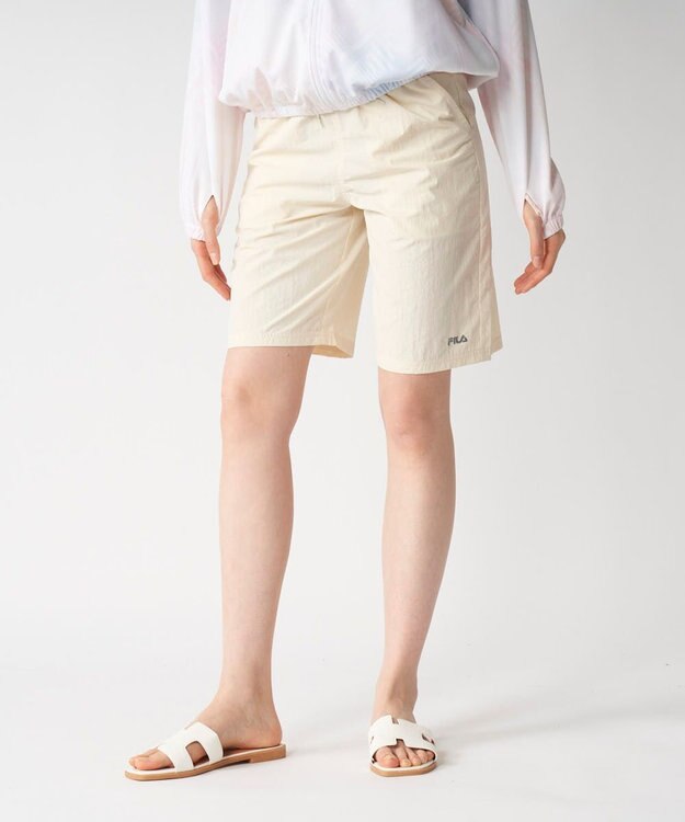 OP／FILA 【FILA/フィラ】ナイロンタスランパンツ オフホワイト