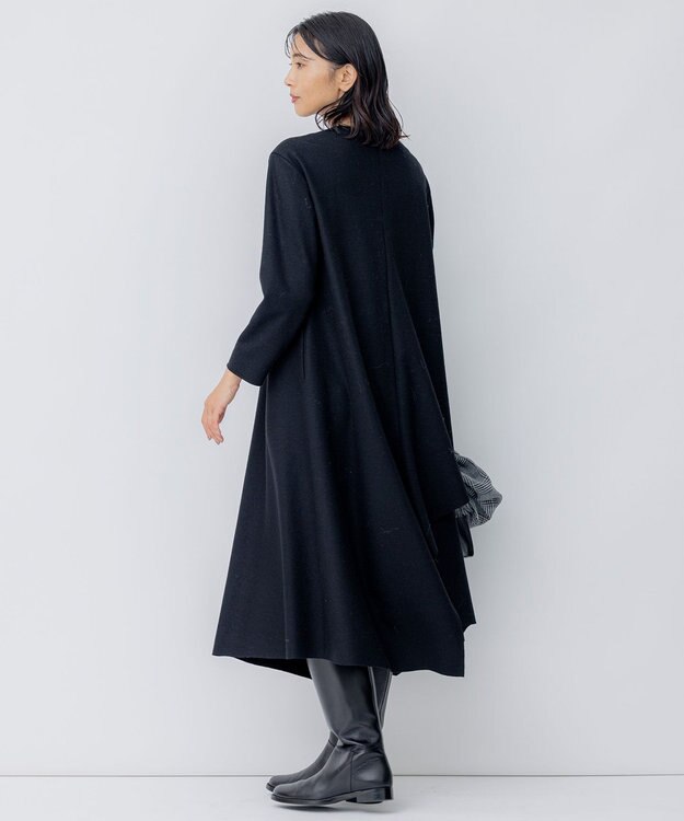 23区 【髙橋リタさんコラボ】ファインウールジャージー イレヘム ワンピース ブラック系