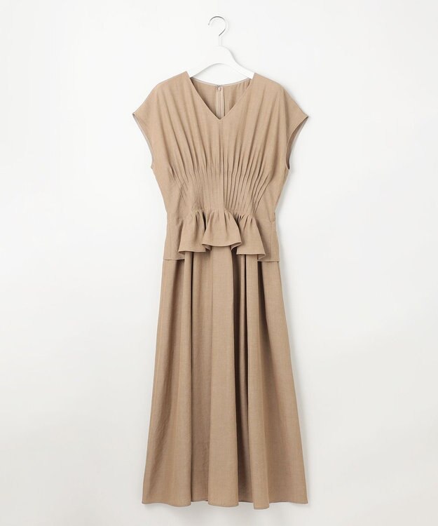 23区 【GOLD LABEL】ナチュラルシャンブレー ワンピース ベージュ系