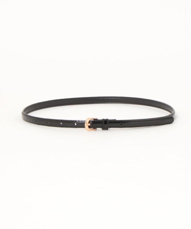 UNBILLION カシュネ cache nez / エナメル細ベルト ブラック