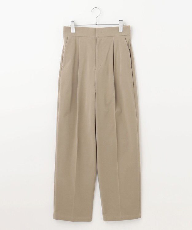 #Newans 素材が変わり新登場！ウエスト調整可ワイドチノパンツ カーキ系