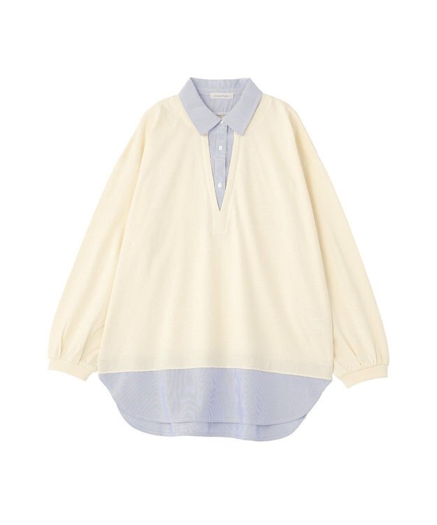 Green Parks 衿レイヤードッキングチュニック Off White