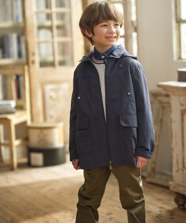 J.PRESS KIDS 【140-170cm】トリコリブコンビボーダー ミニ裏毛 トレーナー アイボリー系