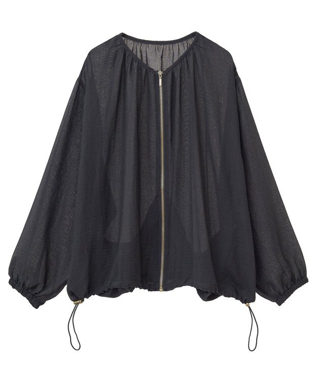 Green Parks イージーケアシアーボイルシャツブルゾン Black