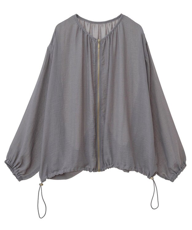 Green Parks イージーケアシアーボイルシャツブルゾン Gray