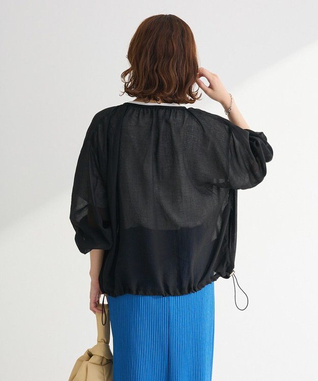 Green Parks イージーケアシアーボイルシャツブルゾン Black