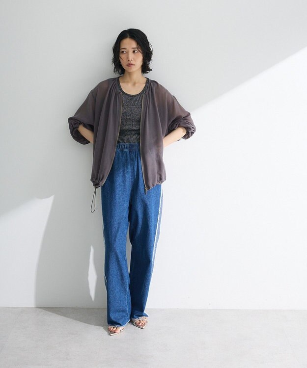 Green Parks イージーケアシアーボイルシャツブルゾン Gray