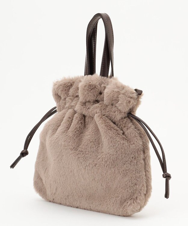 ANY ドロストファーショルダーバッグ モカ