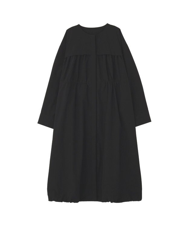 Green Parks ギャザードロストワンピース Black