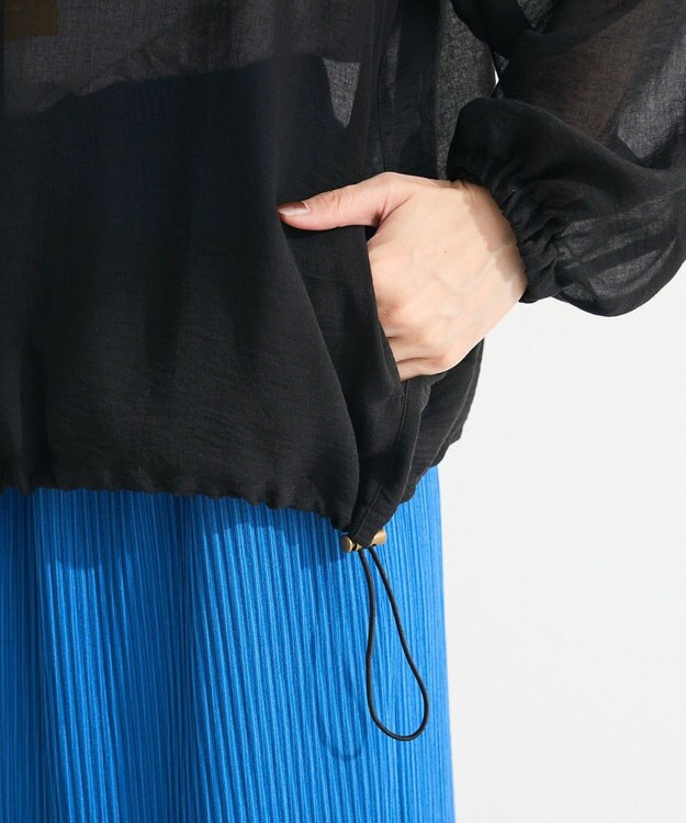 Green Parks イージーケアシアーボイルシャツブルゾン Black