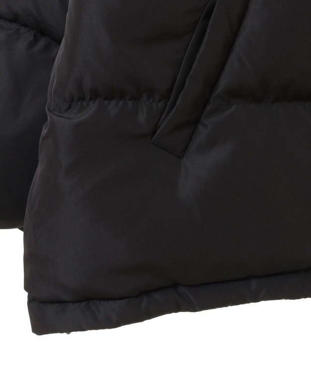 earth music&ecology フーディーパファーブルゾン ブラック