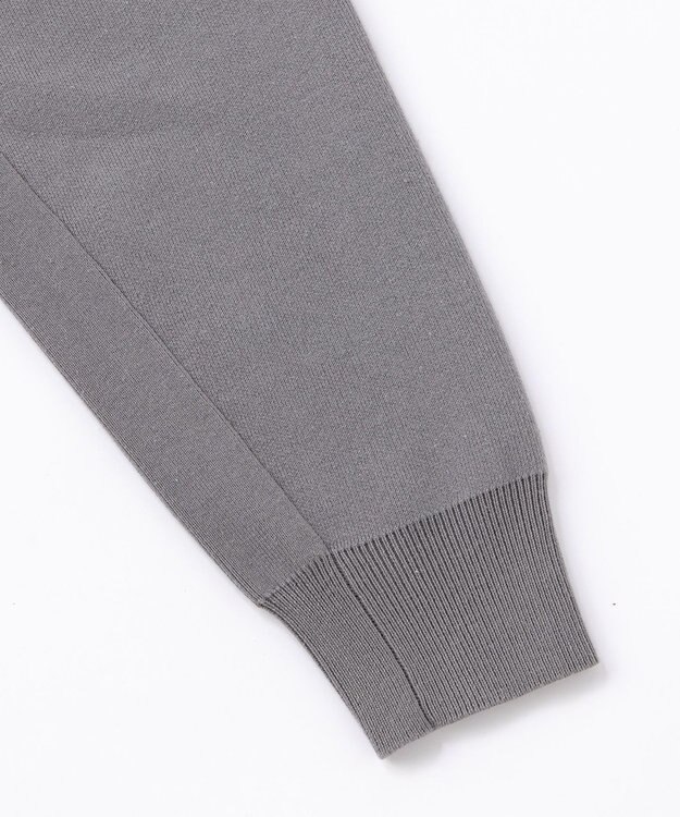 UNFILO MENS 【男女兼用/新色追加】スウェットライク ニットカーディガン [24年秋冬商品] グレー