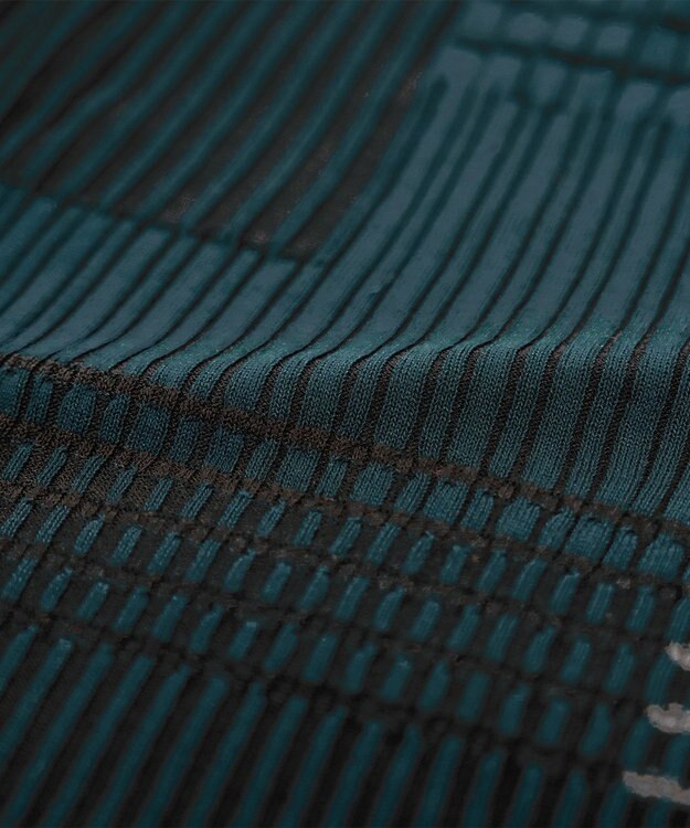 COQ CONCORD カラーブロックリブニット ダークグリーン