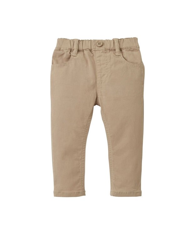 MIKI HOUSE HOT BISCUITS 【80-130cm】 ストレッチ素材 10分丈パンツ ベージュ