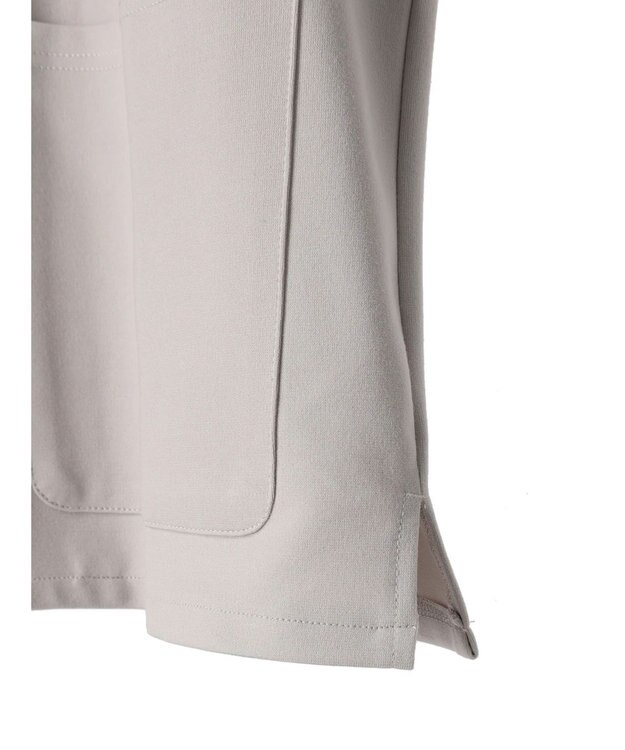 CRAFT STANDARD BOUTIQUE 強撚ポンチラウンドヘムカーディガン Light Gray