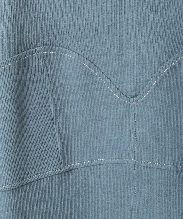 Green Parks ・ＳＵＧＡＲ　ＳＰＯＯＮ　ビスチェラインリブロンＴＥＥ Blue