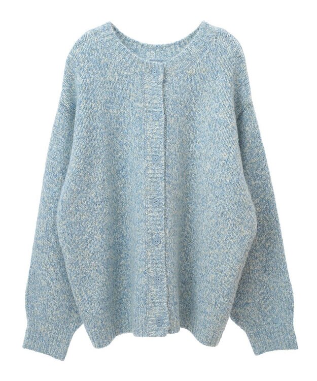 Green Parks ２ＷＡＹメランジＭＩＸニットプルオーバー Sax