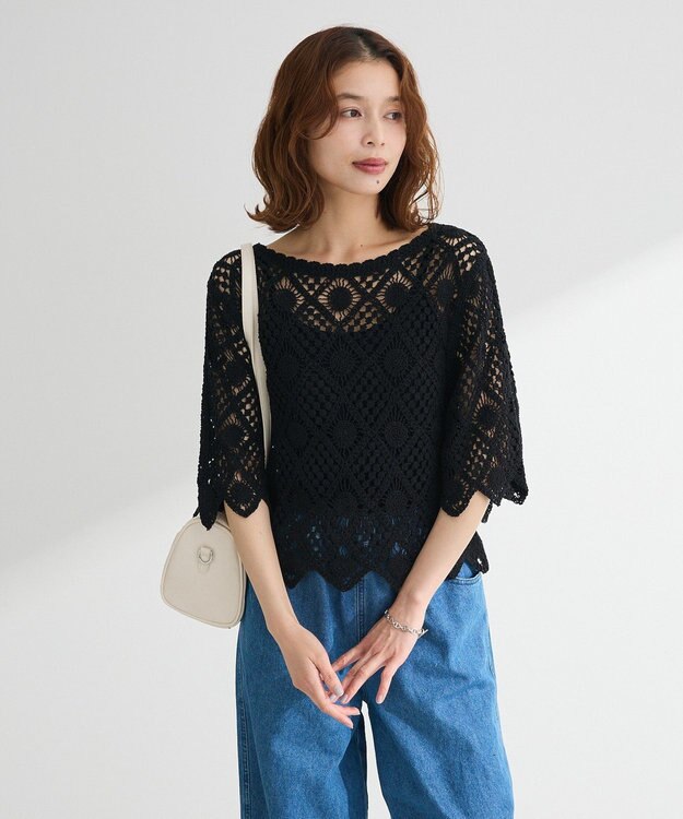 Green Parks ・ＳＵＧＡＲ　ＳＰＯＯＮ　クロシェプルオーバー Black