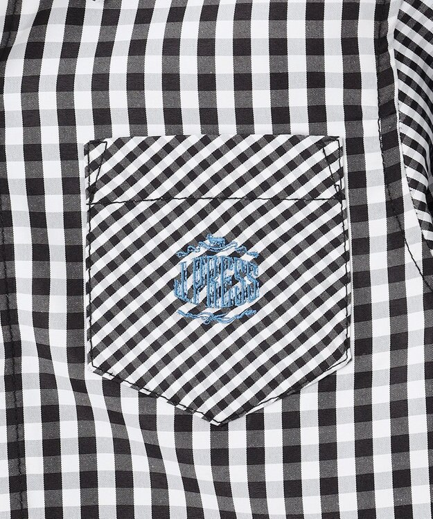 J.PRESS KIDS 【110-130cm】ギンガムチェック シャツ ブラック系3