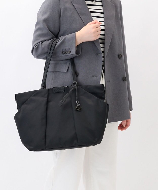 ACE BAGS & LUGGAGE W&.Day/Night スック トートバッグ A4 11.0インチタブレット 15186 ダブルアンドデイナイト ブラック