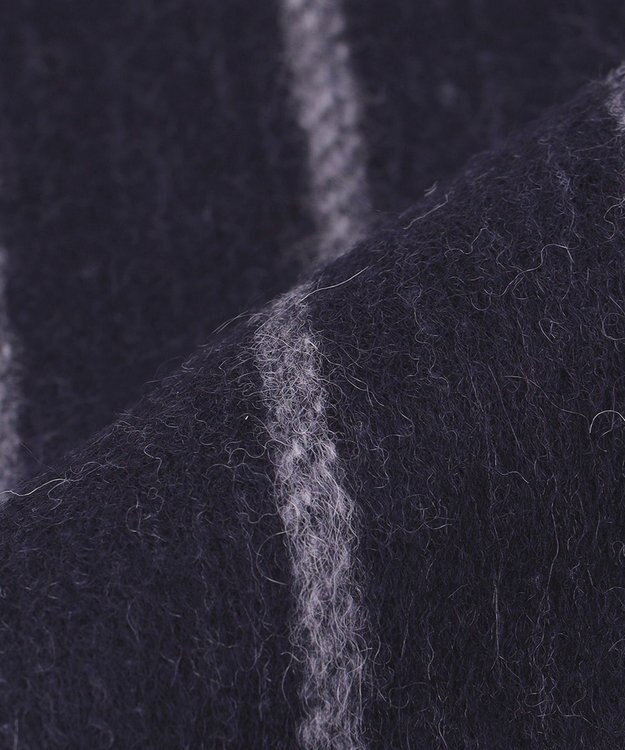 GOTAIRIKU リバーシブルカシミヤ混マフラー ネイビー系1