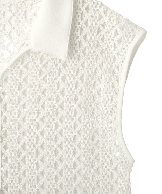 Green Parks 衿付きレースジレ Off White