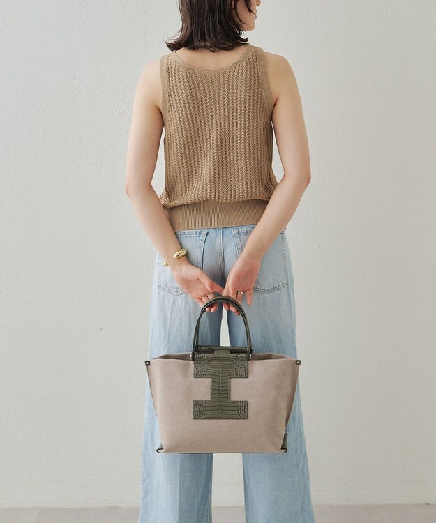 IACUCCI ソルベット M CANVAS/COCCO オリーブ