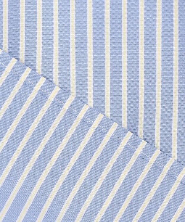 J.PRESS LADIES L 【洗える・接触冷感・UVケア】エステネージュストライプ シャーリング  ブラウス サックスストライプ系